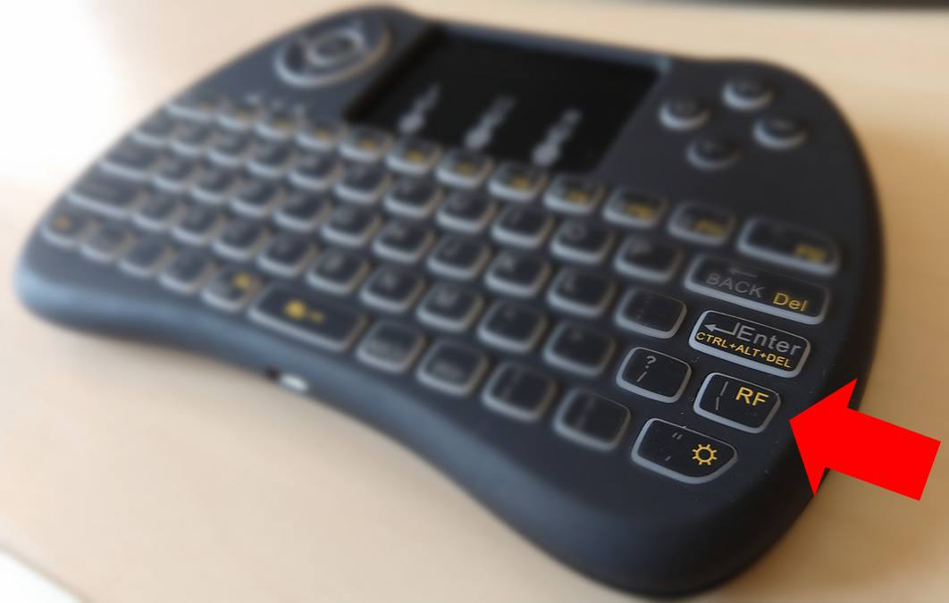 RF button on H9 Mini Keyboard